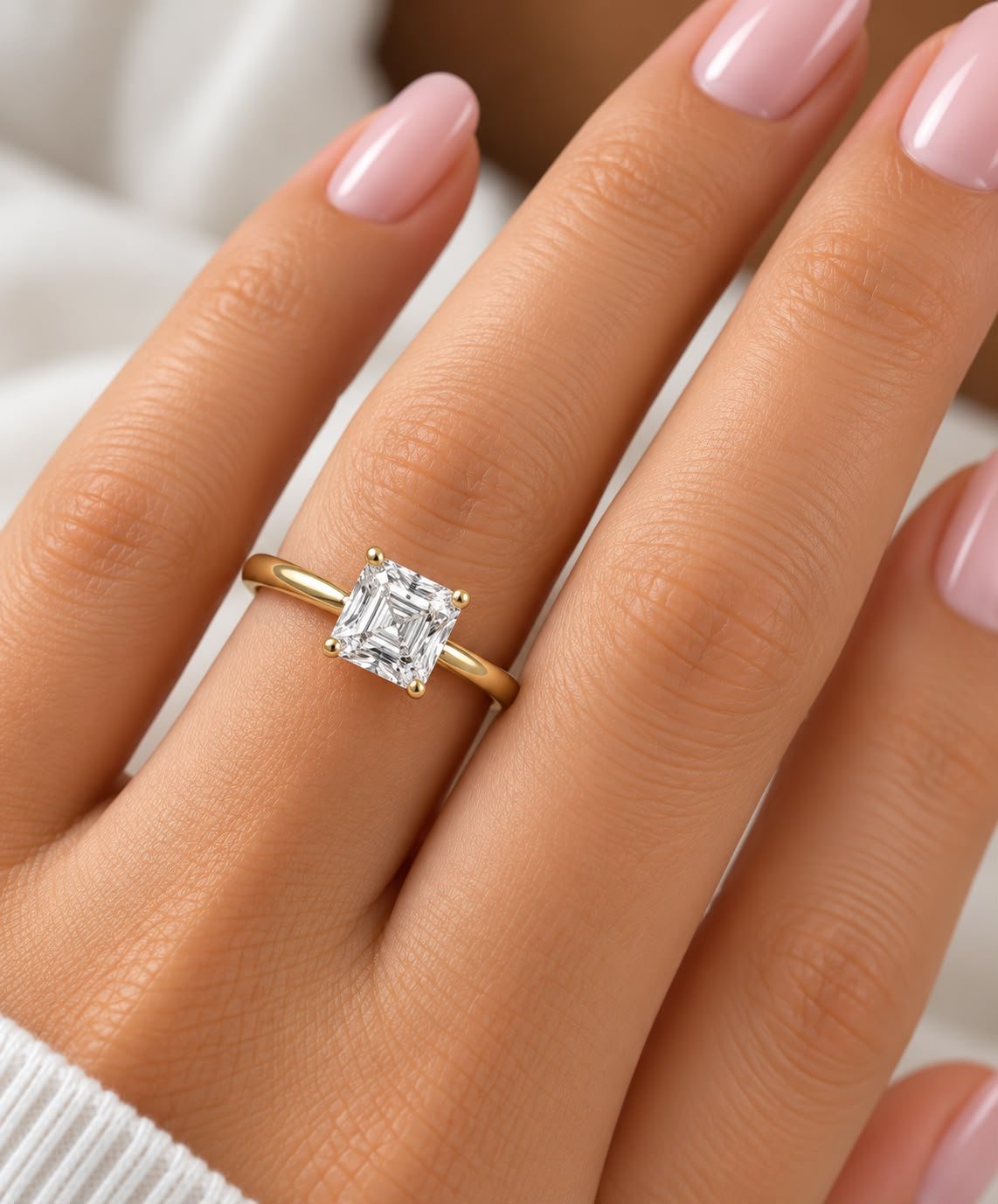 Bague Asscher Royale