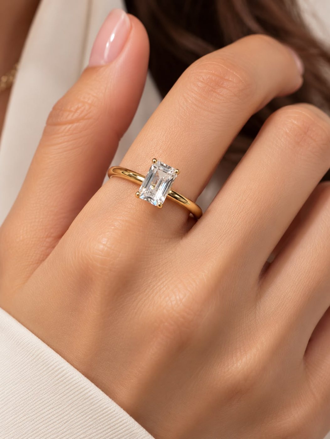 Bague Rectangle Élancée