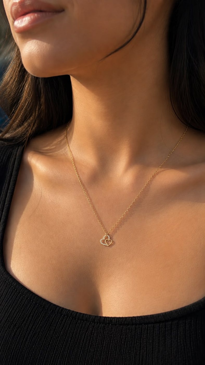 Collier Deux Cœurs