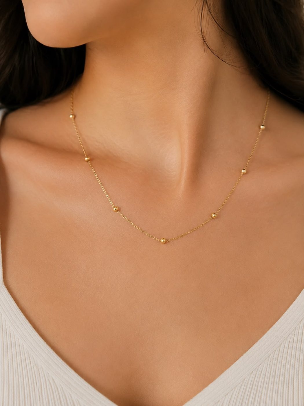 Collier Satellite Doré