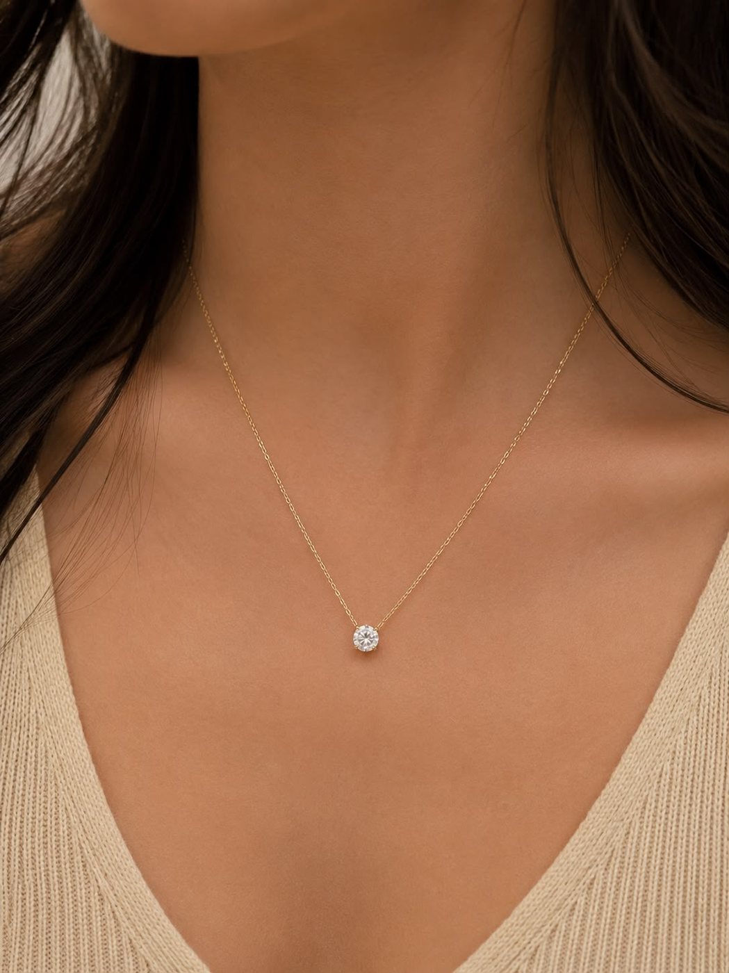 Collier Solitaire Lumière